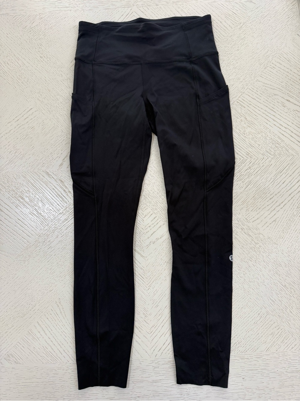 Black Fast and Free Lululemon  Leggings